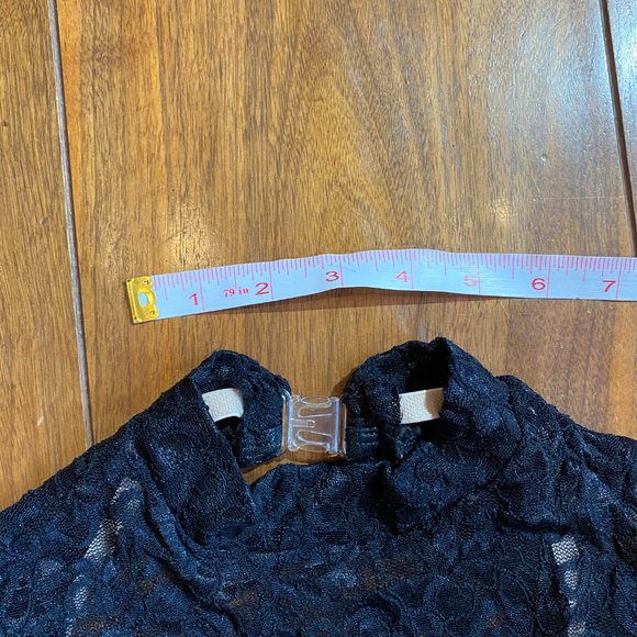 Dance Costume Black Lace Flowers Size AS - Picture 7 of 10